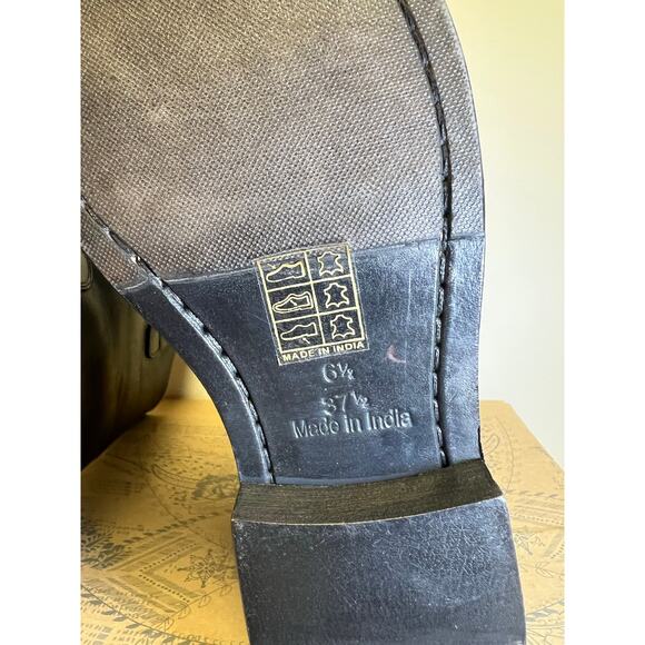 Free People Easton Equestrian Black Leather Womens Size 6.5 (37.5) NEW! - Picture 8 of 10
